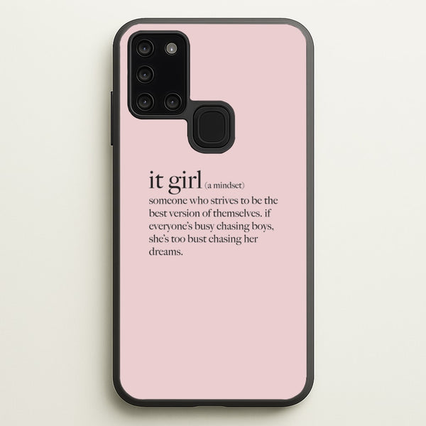It Girl - Clean Girl Aesthetic  - Clean Girl Aesthetic Phone Case for Galaxy A21s