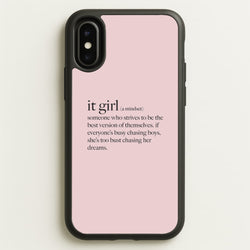 It Girl - Clean Girl Aesthetic  - Clean Girl Aesthetic Phone Case for iPhone X / XS