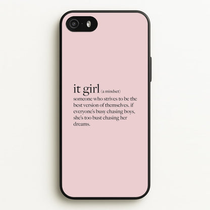 It Girl - Clean Girl Aesthetic  - Clean Girl Aesthetic Phone Case for iPhone 5 / 5s / SE 2016