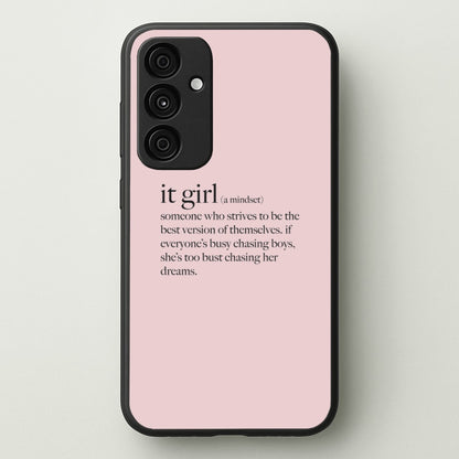 It Girl - Clean Girl Aesthetic  - Clean Girl Aesthetic Phone Case for Galaxy A35