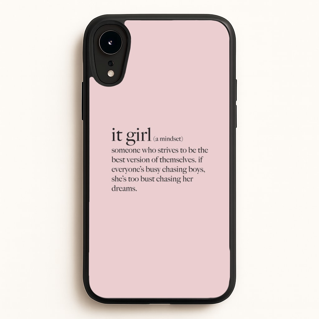 It Girl - Clean Girl Aesthetic  - Clean Girl Aesthetic Phone Case for iPhone XR