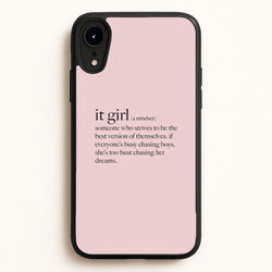 It Girl - Clean Girl Aesthetic  - Clean Girl Aesthetic Phone Case for iPhone XR