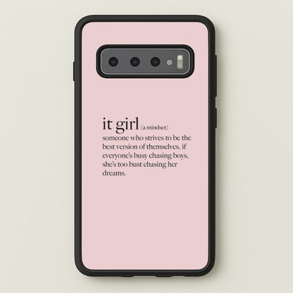 It Girl - Clean Girl Aesthetic  - Clean Girl Aesthetic Phone Case for Galaxy S10 Plus