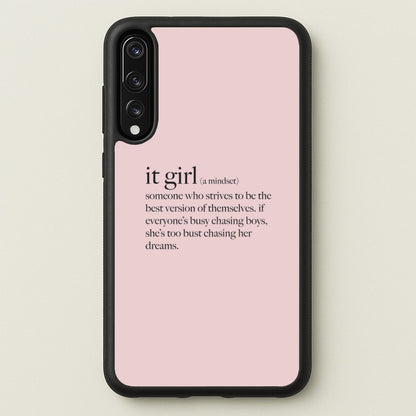 It Girl - Clean Girl Aesthetic  - Clean Girl Aesthetic Phone Case for Huawei P20 Pro
