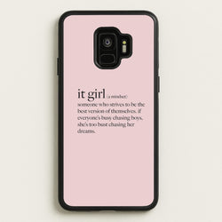 It Girl - Clean Girl Aesthetic  - Clean Girl Aesthetic Phone Case for Galaxy S9