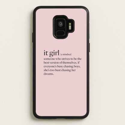 It Girl - Clean Girl Aesthetic  - Clean Girl Aesthetic Phone Case for Galaxy S9