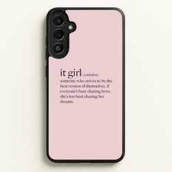 It Girl - Clean Girl Aesthetic  - Clean Girl Aesthetic Phone Case for Galaxy A34
