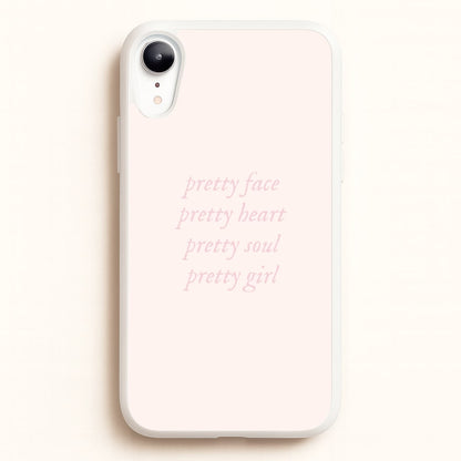 Pretty Girl - Clean Girl Aesthetic  - Clean Girl Aesthetic Phone Case for iPhone XR