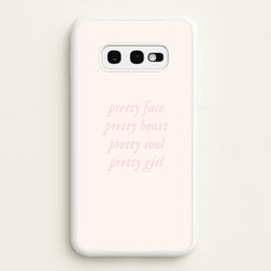 Pretty Girl - Clean Girl Aesthetic  - Clean Girl Aesthetic Phone Case for Galaxy S10e