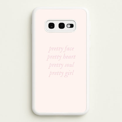 Pretty Girl - Clean Girl Aesthetic  - Clean Girl Aesthetic Phone Case for Galaxy S10e