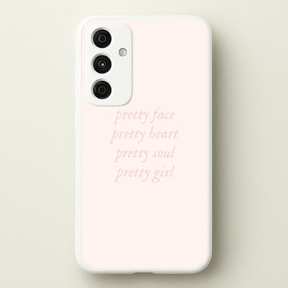 Pretty Girl - Clean Girl Aesthetic  - Clean Girl Aesthetic Phone Case for Galaxy A55