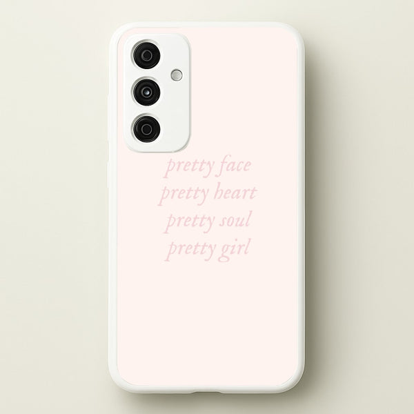 Pretty Girl - Clean Girl Aesthetic  - Clean Girl Aesthetic Phone Case for Galaxy A55