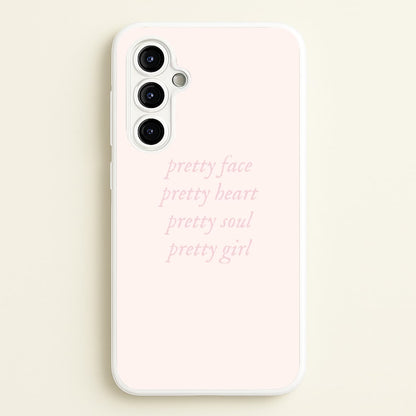 Pretty Girl - Clean Girl Aesthetic  - Clean Girl Aesthetic Phone Case for Galaxy A54