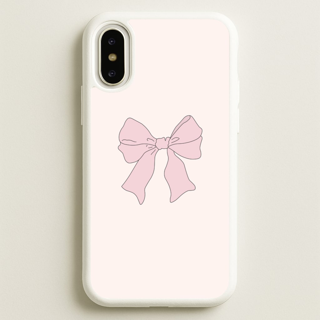 Bow - Clean Girl Aesthetic  - Clean Girl Aesthetic Phone Case for iPhone X / XS