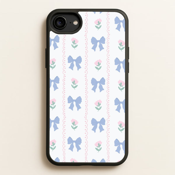 Pink Bows Pattern - Clean Girl Aesthetic  - Clean Girl Aesthetic Phone Case for iPhone 6 / 7 / 8 / SE