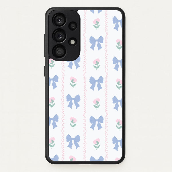 Pink Bows Pattern - Clean Girl Aesthetic  - Clean Girl Aesthetic Phone Case for Galaxy A53