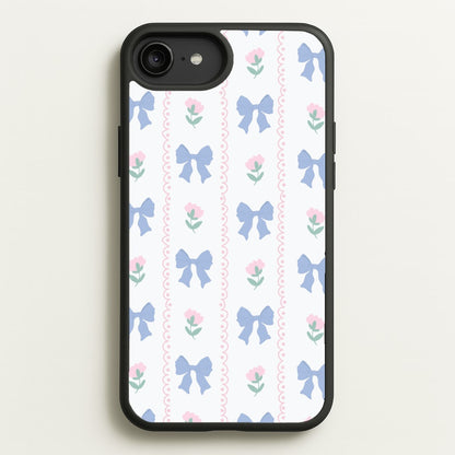 Pink Bows Pattern - Clean Girl Aesthetic  - Clean Girl Aesthetic Phone Case for iPhone 6 Plus / 7 Plus / 8 Plus