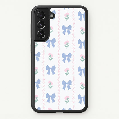 Pink Bows Pattern - Clean Girl Aesthetic  - Clean Girl Aesthetic Phone Case for Galaxy S21FE