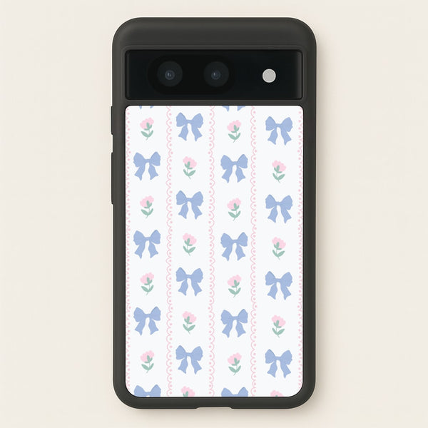 Pink Bows Pattern - Clean Girl Aesthetic  - Clean Girl Aesthetic Phone Case for Google Pixel 8a