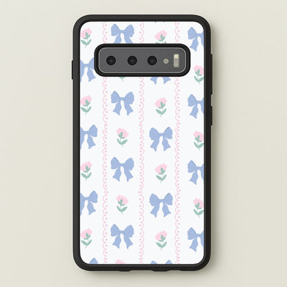 Pink Bows Pattern - Clean Girl Aesthetic  - Clean Girl Aesthetic Phone Case for Galaxy S10 Plus