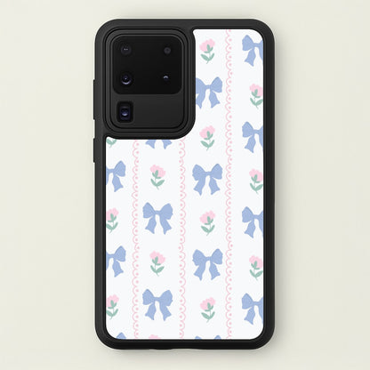 Pink Bows Pattern - Clean Girl Aesthetic  - Clean Girl Aesthetic Phone Case for Galaxy S20 Ultra