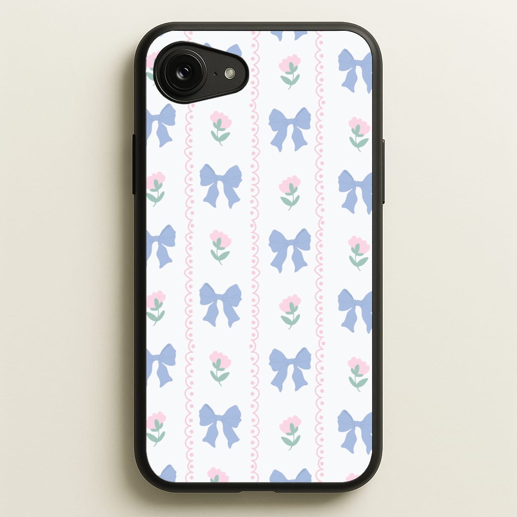 Pink Bows Pattern - Clean Girl Aesthetic  - Clean Girl Aesthetic Phone Case for iPhone 16e
