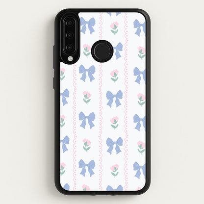 Pink Bows Pattern - Clean Girl Aesthetic  - Clean Girl Aesthetic Phone Case for Huawei P30 Lite