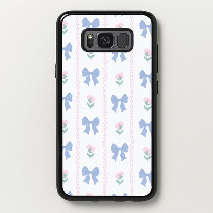 Pink Bows Pattern - Clean Girl Aesthetic  - Clean Girl Aesthetic Phone Case for Galaxy S8 Plus