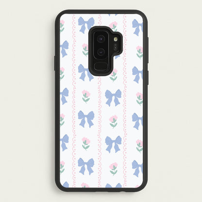 Pink Bows Pattern - Clean Girl Aesthetic  - Clean Girl Aesthetic Phone Case for Galaxy S9 Plus