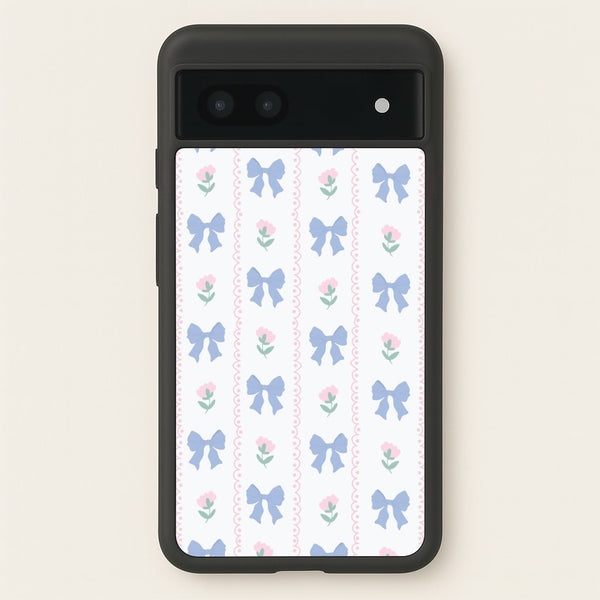 Pink Bows Pattern - Clean Girl Aesthetic  - Clean Girl Aesthetic Phone Case for Google Pixel 6a