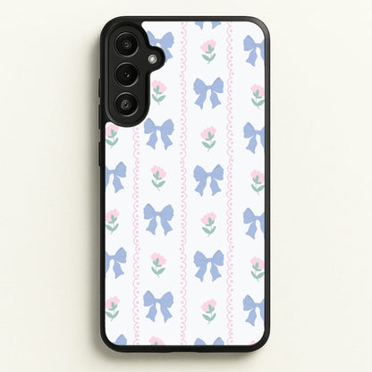Pink Bows Pattern - Clean Girl Aesthetic  - Clean Girl Aesthetic Phone Case for Galaxy A36