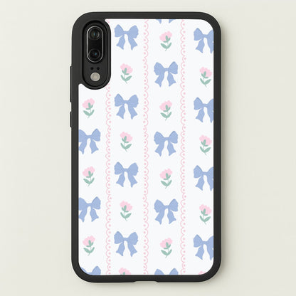 Pink Bows Pattern - Clean Girl Aesthetic  - Clean Girl Aesthetic Phone Case for Huawei P20