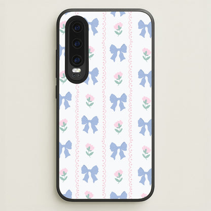 Pink Bows Pattern - Clean Girl Aesthetic  - Clean Girl Aesthetic Phone Case for Huawei P30