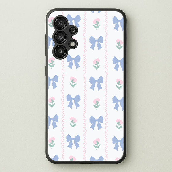 Pink Bows Pattern - Clean Girl Aesthetic  - Clean Girl Aesthetic Phone Case for Galaxy A13