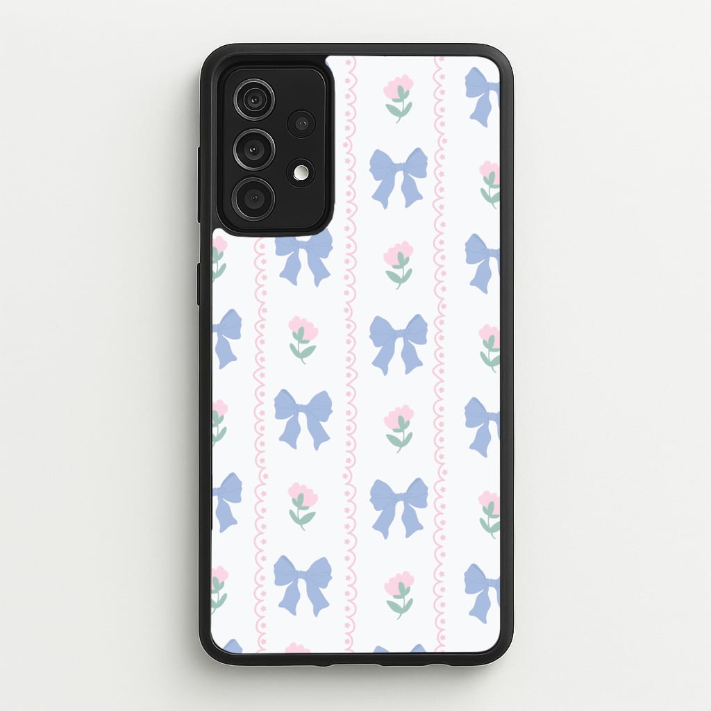 Pink Bows Pattern - Clean Girl Aesthetic  - Clean Girl Aesthetic Phone Case for Galaxy A52 / A52s