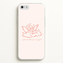 I Swear Shes An Angel - Clean Girl Aesthetic  - Clean Girl Aesthetic Phone Case for iPhone 5 / 5s / SE 2016