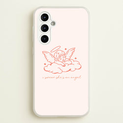 I Swear Shes An Angel - Clean Girl Aesthetic  - Clean Girl Aesthetic Phone Case for Galaxy A54