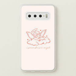 I Swear Shes An Angel - Clean Girl Aesthetic  - Clean Girl Aesthetic Phone Case for Galaxy S10 Plus