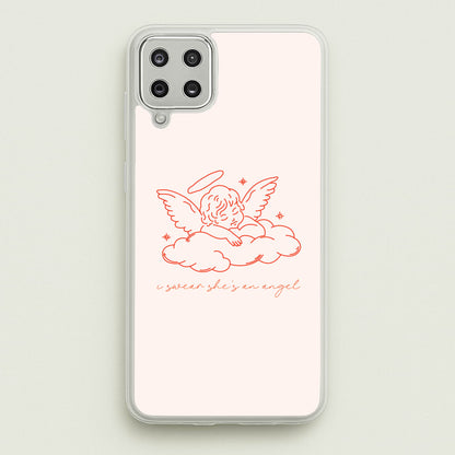 I Swear Shes An Angel - Clean Girl Aesthetic  - Clean Girl Aesthetic Phone Case for Galaxy A12