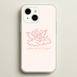 I Swear Shes An Angel - Clean Girl Aesthetic  - Clean Girl Aesthetic Phone Case for iPhone 14