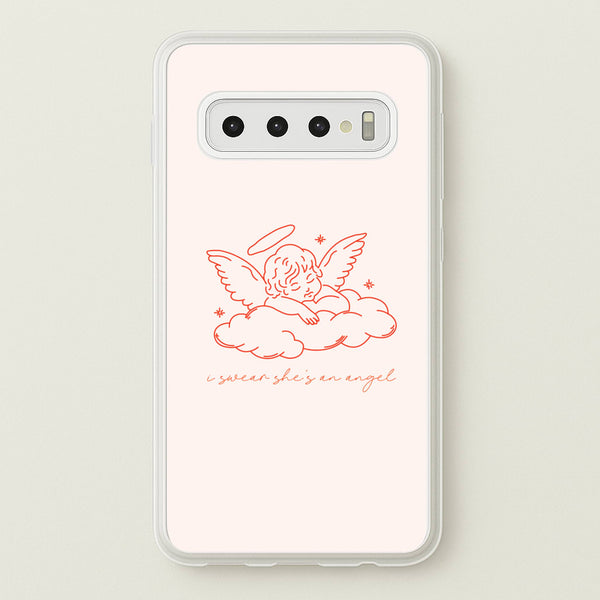 I Swear Shes An Angel - Clean Girl Aesthetic  - Clean Girl Aesthetic Phone Case for Galaxy S10