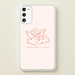 I Swear Shes An Angel - Clean Girl Aesthetic  - Clean Girl Aesthetic Phone Case for Galaxy S20