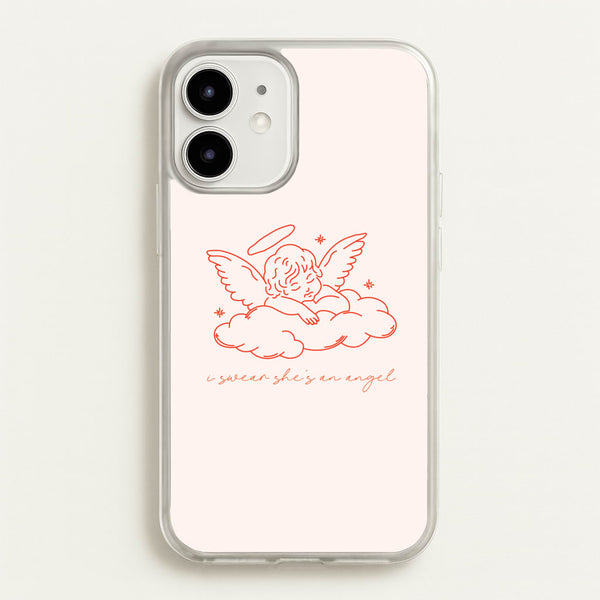 I Swear Shes An Angel - Clean Girl Aesthetic  - Clean Girl Aesthetic Phone Case for iPhone 12 Mini