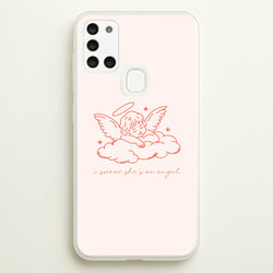 I Swear Shes An Angel - Clean Girl Aesthetic  - Clean Girl Aesthetic Phone Case for Galaxy A21s