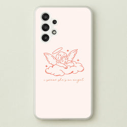 I Swear Shes An Angel - Clean Girl Aesthetic  - Clean Girl Aesthetic Phone Case for Galaxy A13