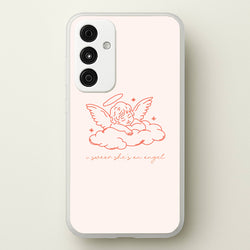 I Swear Shes An Angel - Clean Girl Aesthetic  - Clean Girl Aesthetic Phone Case for Galaxy A35