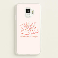 I Swear Shes An Angel - Clean Girl Aesthetic  - Clean Girl Aesthetic Phone Case for Galaxy S9