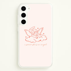 I Swear Shes An Angel - Clean Girl Aesthetic  - Clean Girl Aesthetic Phone Case for Galaxy S23 Plus