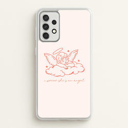 I Swear Shes An Angel - Clean Girl Aesthetic  - Clean Girl Aesthetic Phone Case for Galaxy A52 / A52s