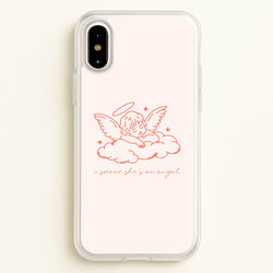 I Swear Shes An Angel - Clean Girl Aesthetic  - Clean Girl Aesthetic Phone Case for iPhone X / XS